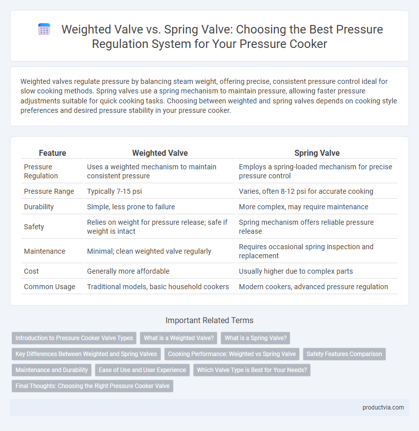 Weighted Valve vs. Spring Valve: Choosing the Best Pressure Regulation System for Your Pressure Cooker