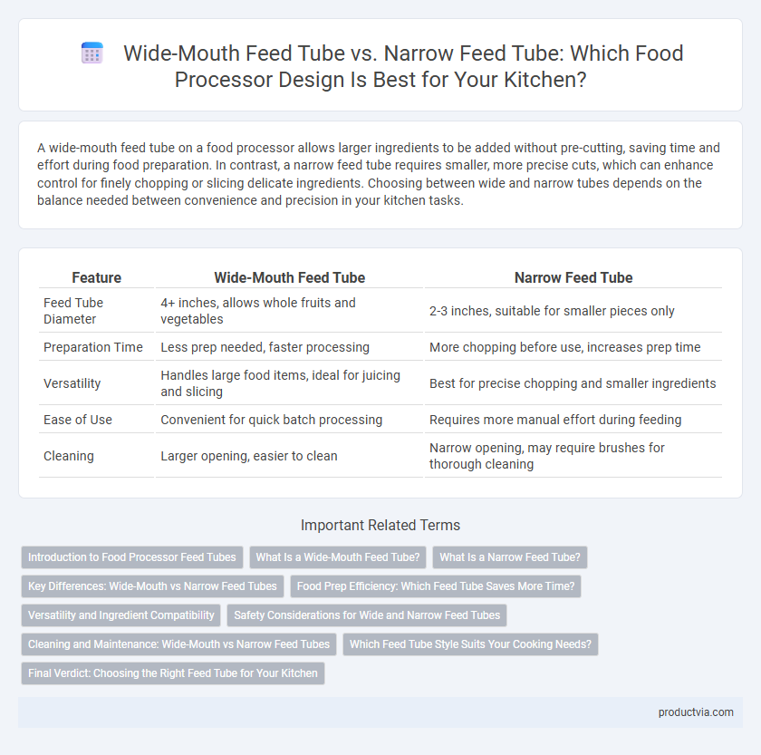Wide-Mouth Feed Tube vs. Narrow Feed Tube: Which Food Processor Design Is Best for Your Kitchen?