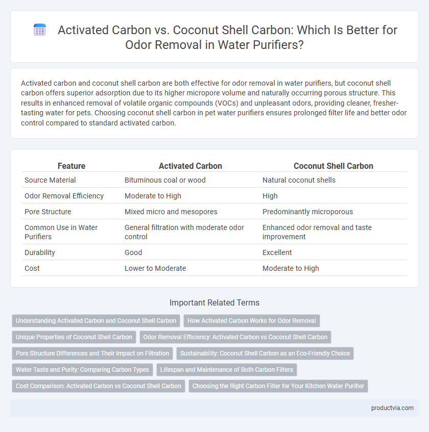 Activated Carbon vs. Coconut Shell Carbon: Which Is Better for Odor Removal in Water Purifiers?