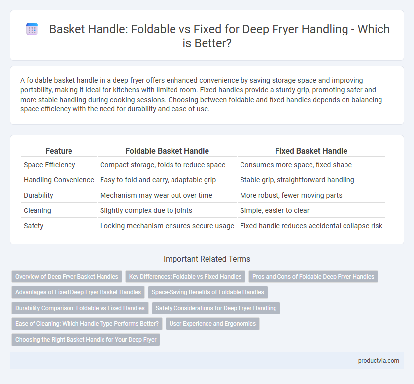 Basket Handle: Foldable vs Fixed for Deep Fryer Handling - Which is Better?