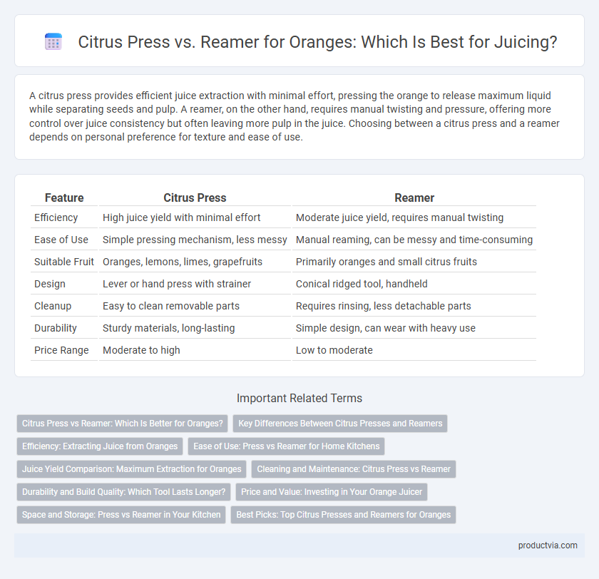 Citrus Press vs. Reamer for Oranges: Which Is Best for Juicing?