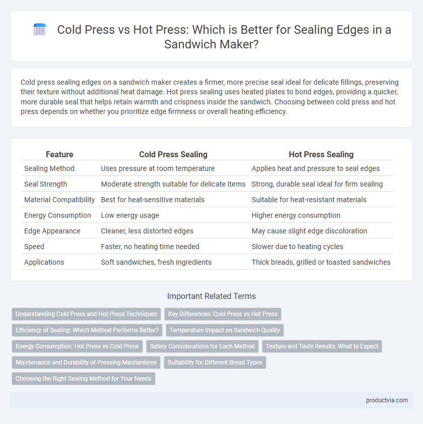 Cold Press vs Hot Press: Which is Better for Sealing Edges in a Sandwich Maker?