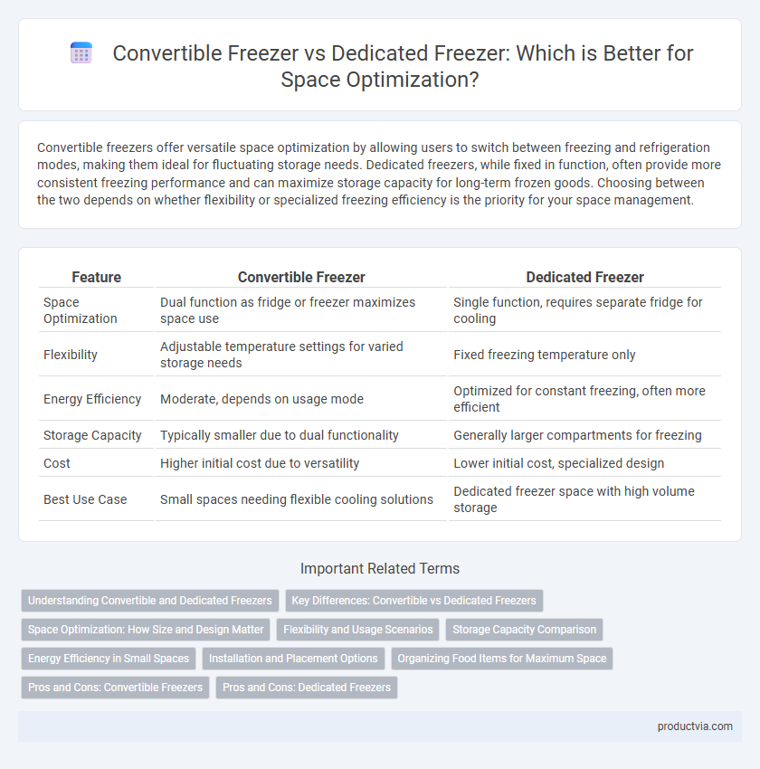 Convertible Freezer vs Dedicated Freezer: Which is Better for Space Optimization?