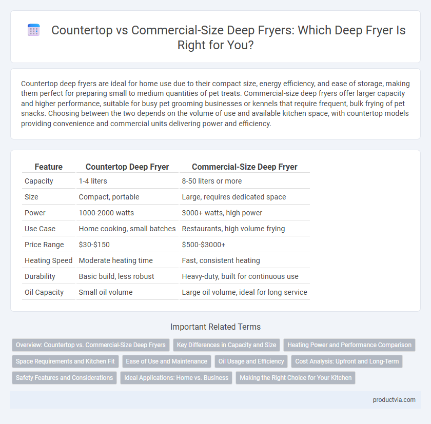 Countertop vs Commercial-Size Deep Fryers: Which Deep Fryer Is Right for You?