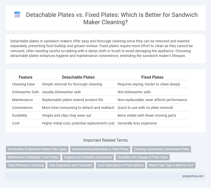 Detachable Plates vs. Fixed Plates: Which Is Better for Sandwich Maker Cleaning?