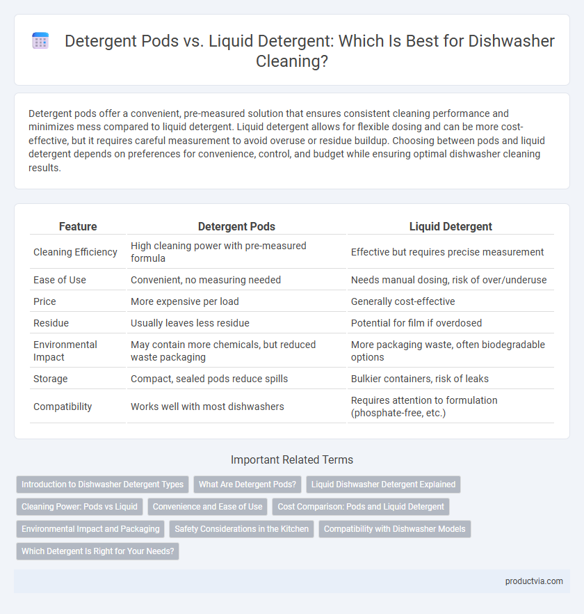 Detergent Pods vs. Liquid Detergent: Which Is Best for Dishwasher Cleaning?