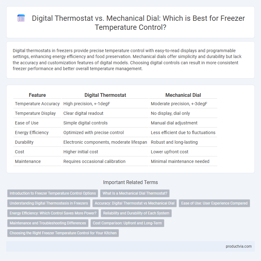 Digital Thermostat vs. Mechanical Dial: Which is Best for Freezer Temperature Control?