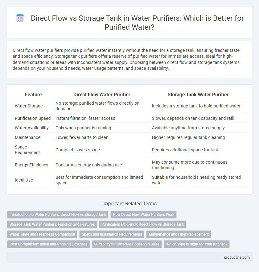 Direct Flow vs Storage Tank in Water Purifiers: Which is Better for Purified Water?