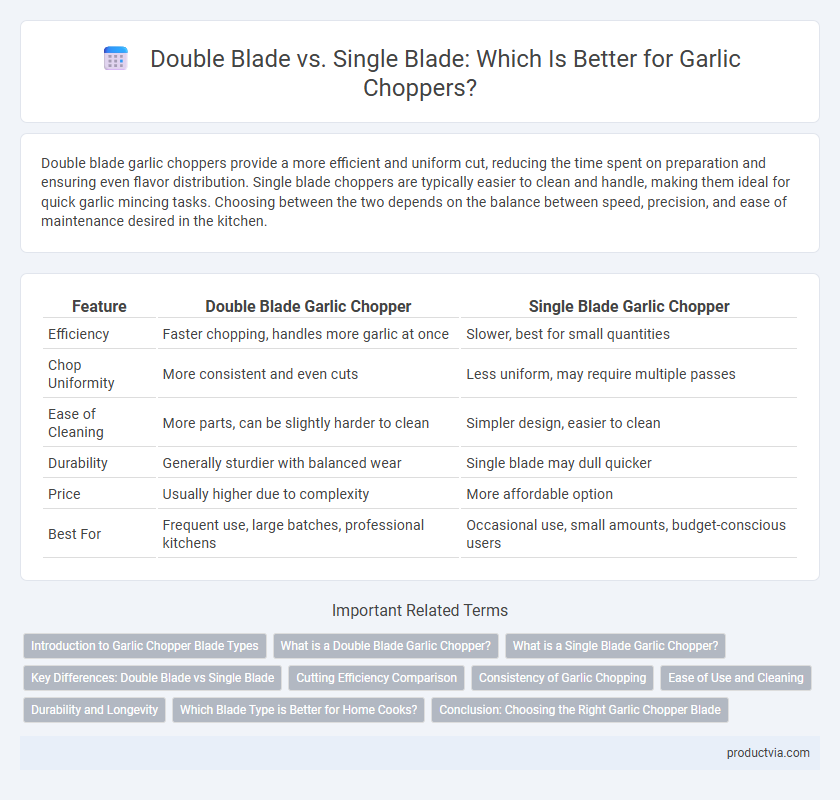 Double Blade vs. Single Blade: Which Is Better for Garlic Choppers?