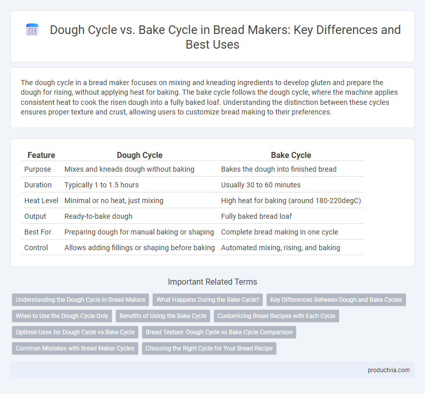 Dough Cycle vs. Bake Cycle in Bread Makers: Key Differences and Best Uses
