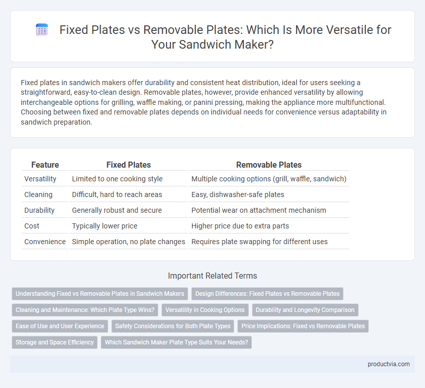 Fixed Plates vs Removable Plates: Which Is More Versatile for Your Sandwich Maker?