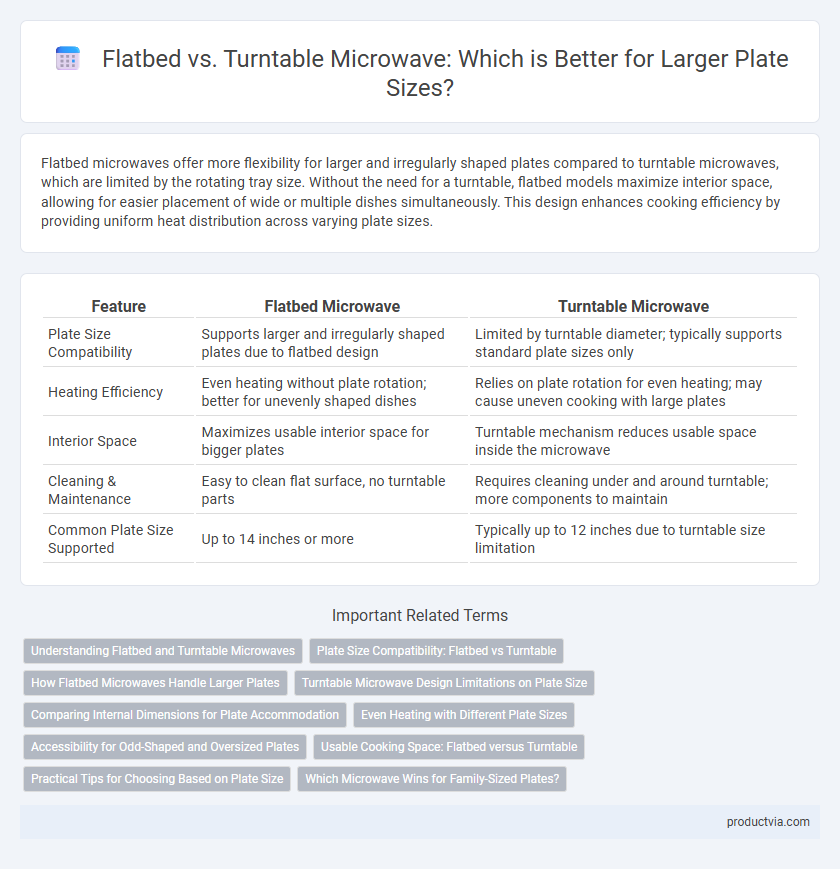 Flatbed vs. Turntable Microwave: Which is Better for Larger Plate Sizes?