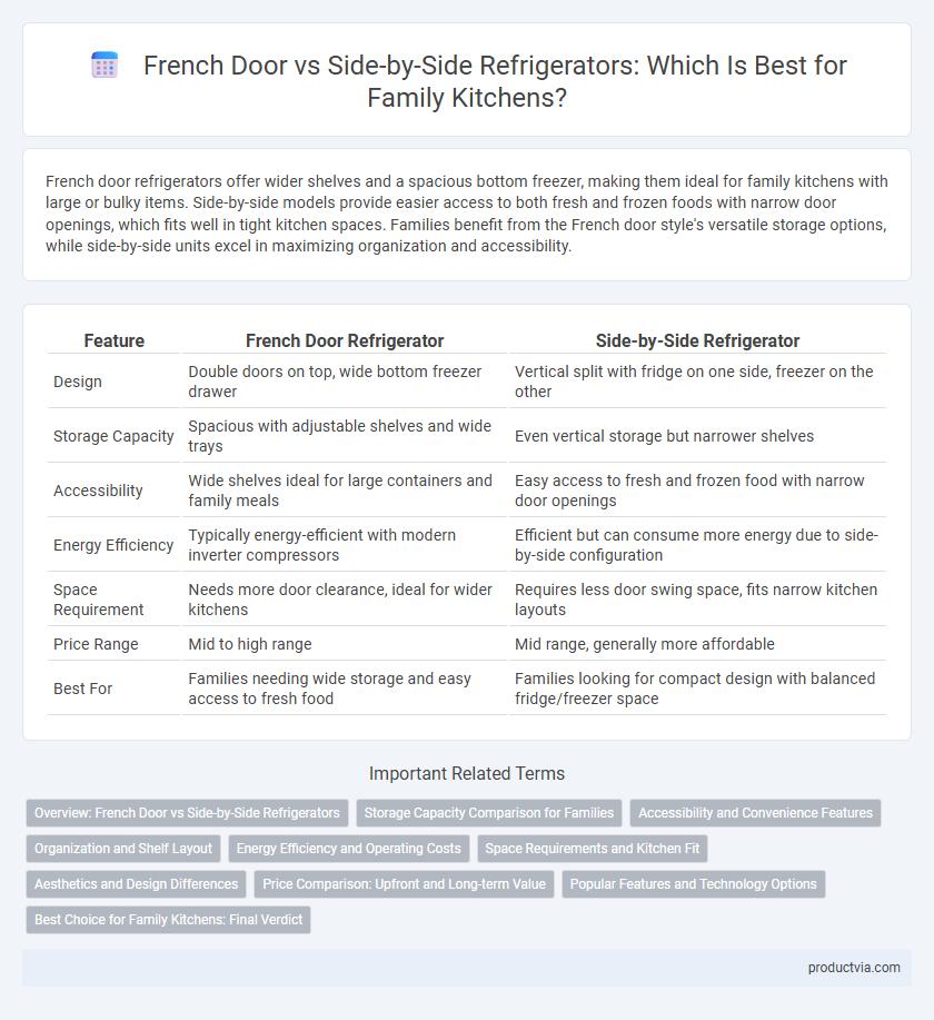 French Door vs Side-by-Side Refrigerators: Which Is Best for Family Kitchens?