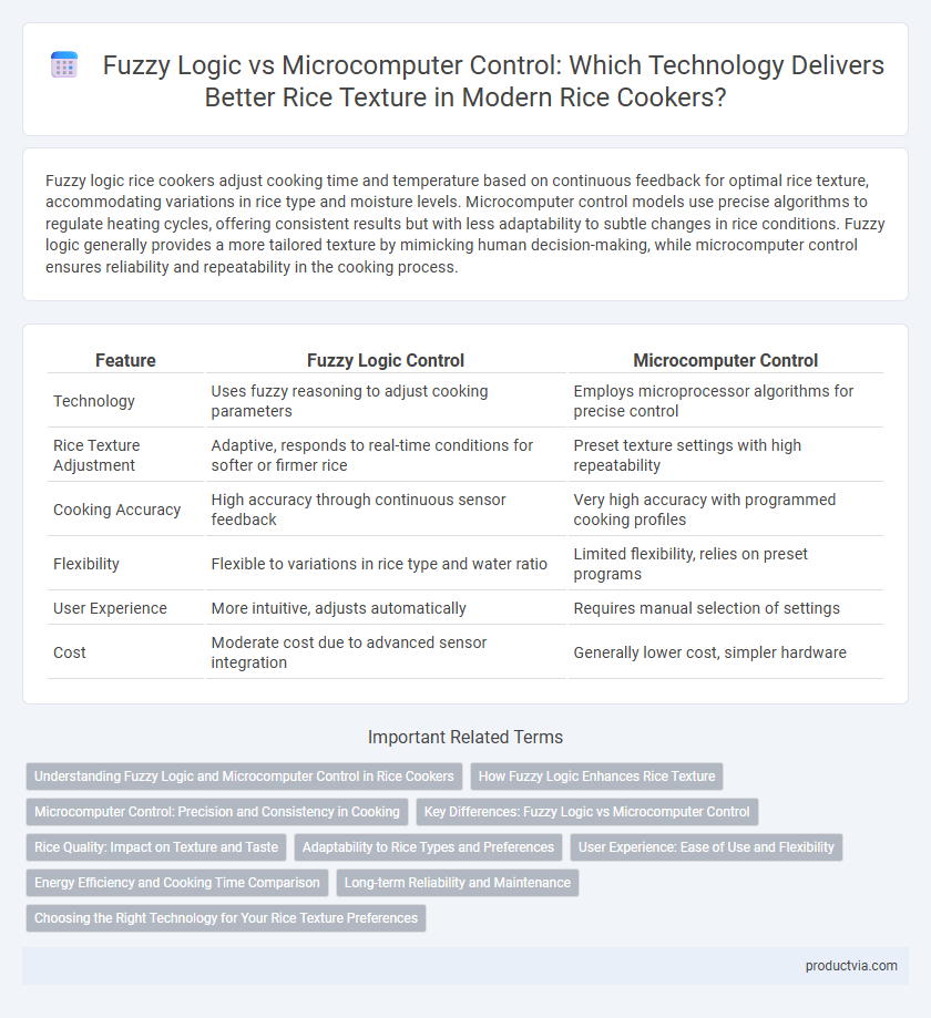 Fuzzy Logic vs Microcomputer Control: Which Technology Delivers Better Rice Texture in Modern Rice Cookers?