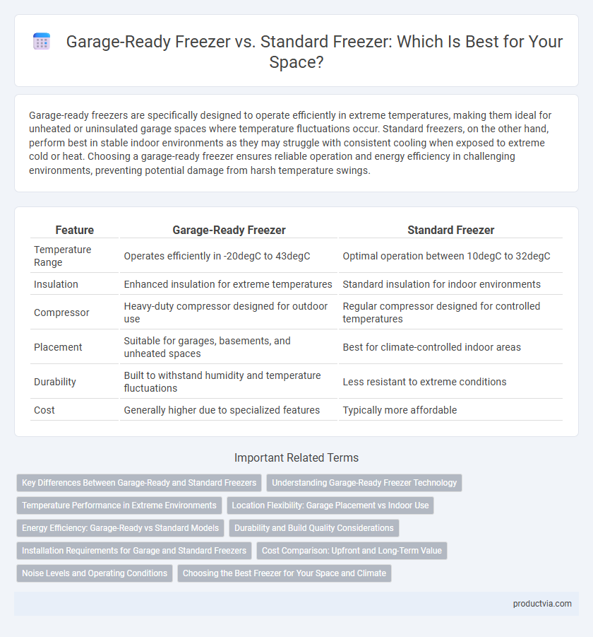 Garage-Ready Freezer vs. Standard Freezer: Which Is Best for Your Space?
