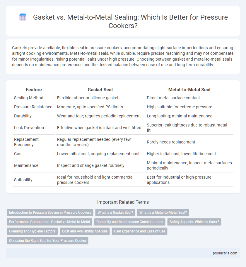 Gasket vs. Metal-to-Metal Sealing: Which Is Better for Pressure Cookers?