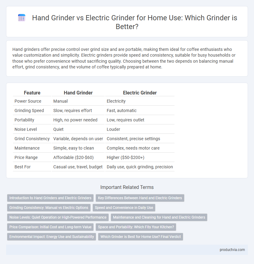 Hand Grinder vs Electric Grinder for Home Use: Which Grinder is Better?