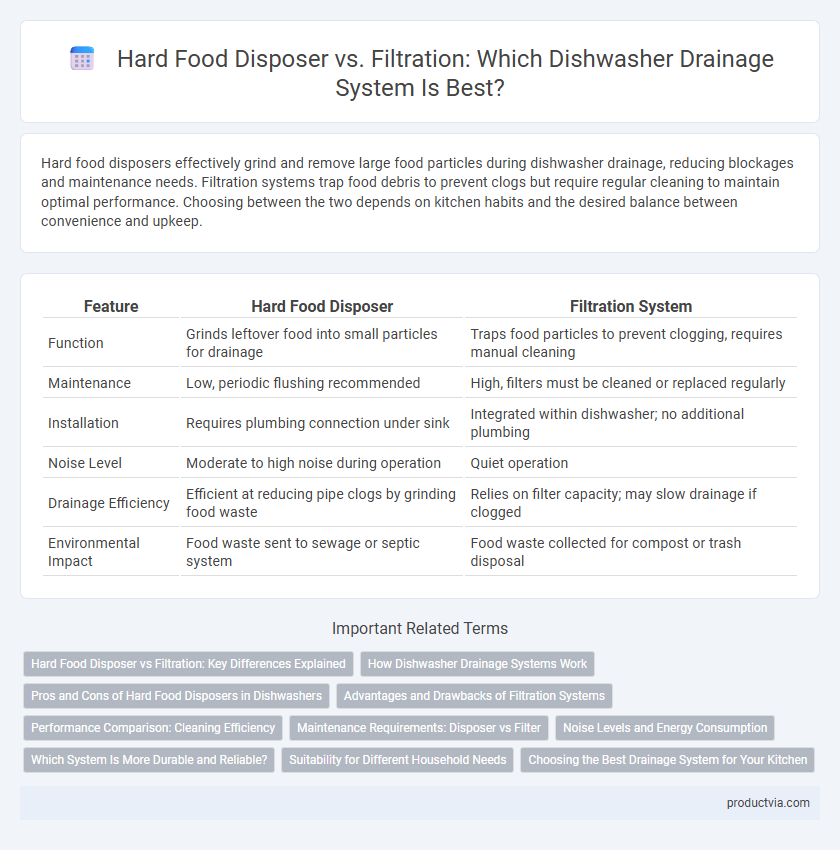 Hard Food Disposer vs. Filtration: Which Dishwasher Drainage System Is Best?