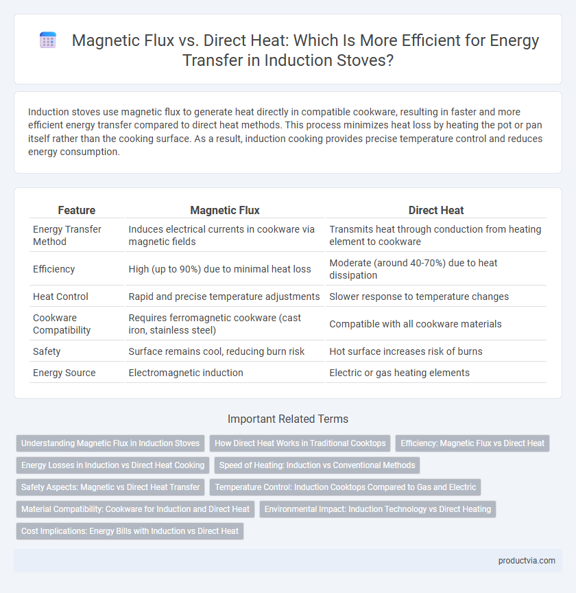 Magnetic Flux vs. Direct Heat: Which Is More Efficient for Energy Transfer in Induction Stoves?