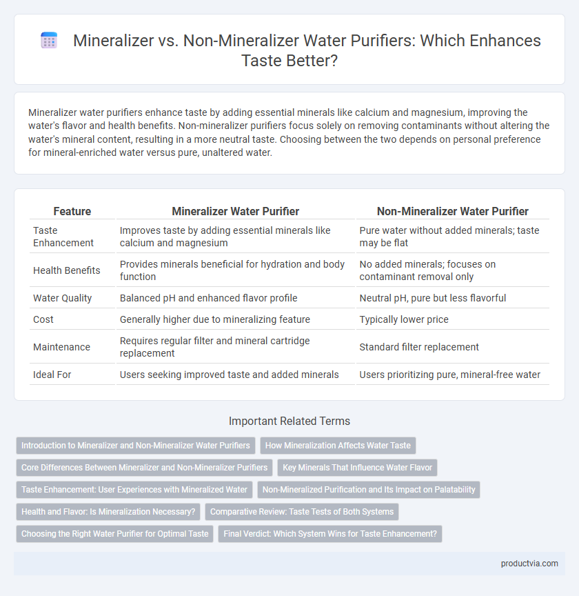 Mineralizer vs. Non-Mineralizer Water Purifiers: Which Enhances Taste Better?