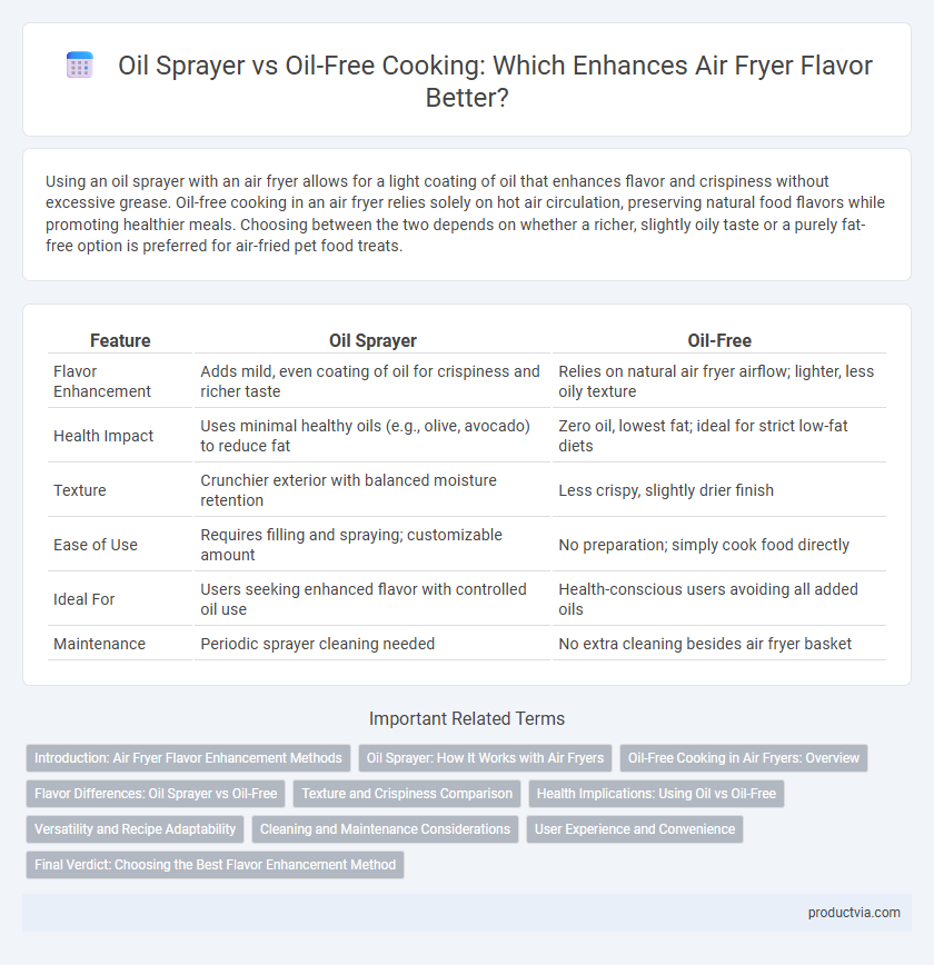 Oil Sprayer vs Oil-Free Cooking: Which Enhances Air Fryer Flavor Better?