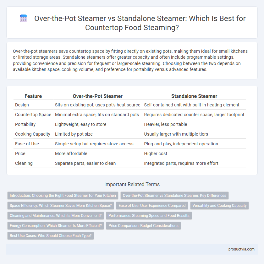 Over-the-Pot Steamer vs Standalone Steamer: Which Is Best for Countertop Food Steaming?