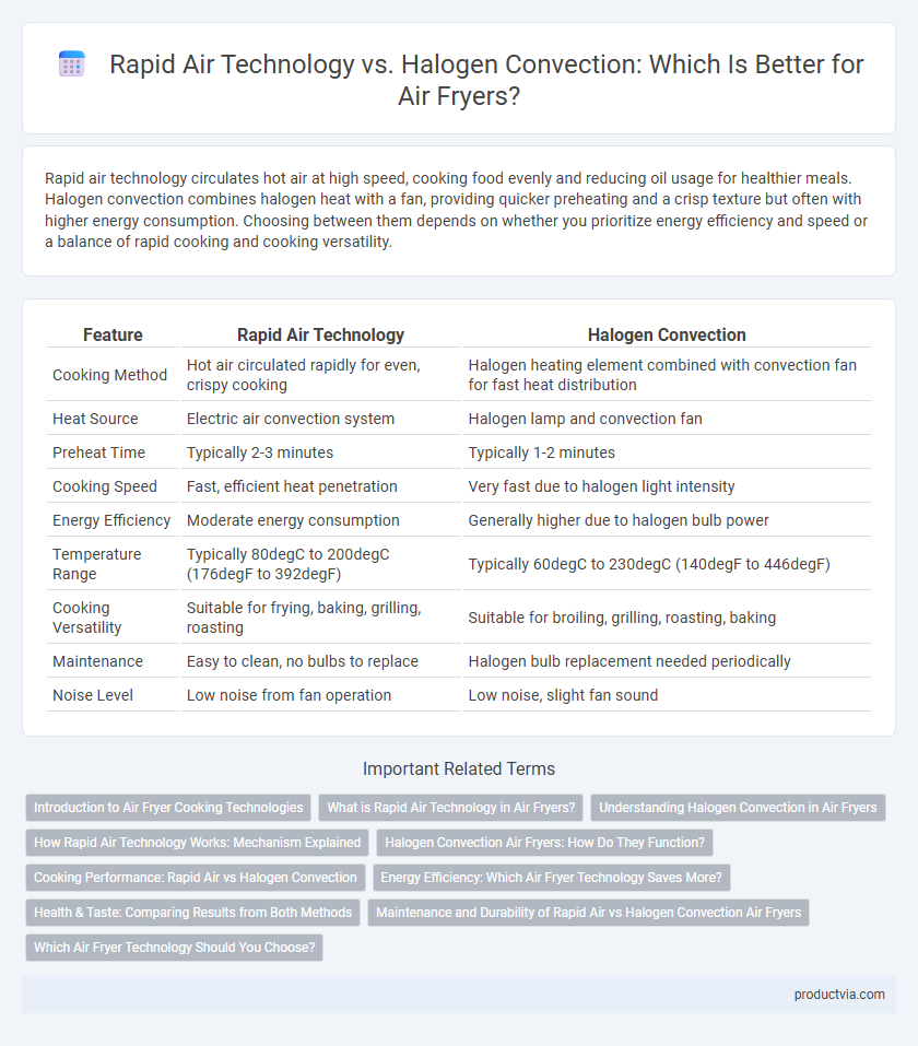 Rapid Air Technology vs. Halogen Convection: Which Is Better for Air Fryers?