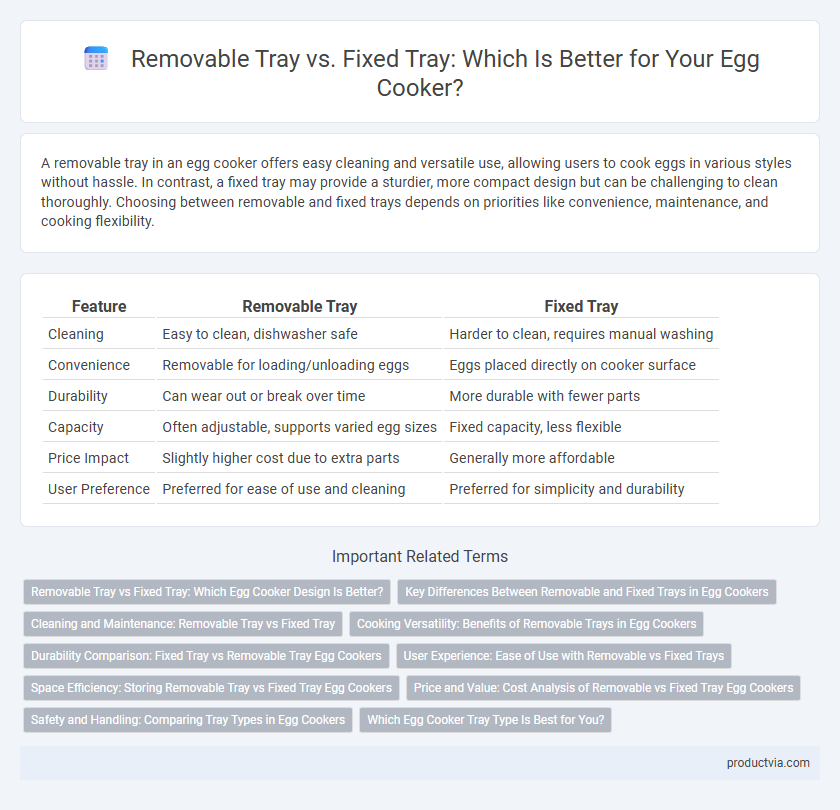 Removable Tray vs. Fixed Tray: Which Is Better for Your Egg Cooker?