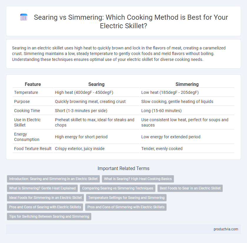 Searing vs Simmering: Which Cooking Method is Best for Your Electric Skillet?