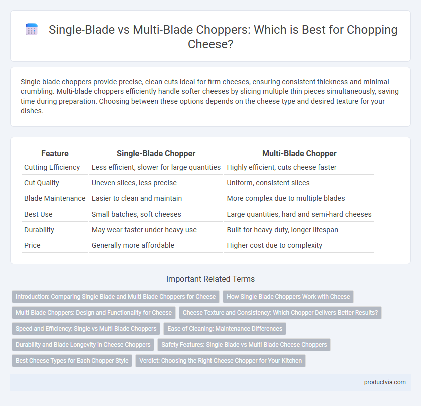 Single-Blade vs Multi-Blade Choppers: Which is Best for Chopping Cheese?