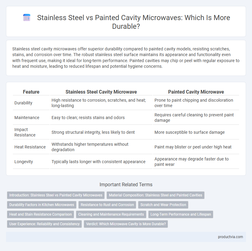 Stainless Steel vs Painted Cavity Microwaves: Which Is More Durable?