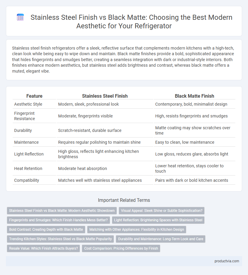 Stainless Steel Finish vs Black Matte: Choosing the Best Modern Aesthetic for Your Refrigerator