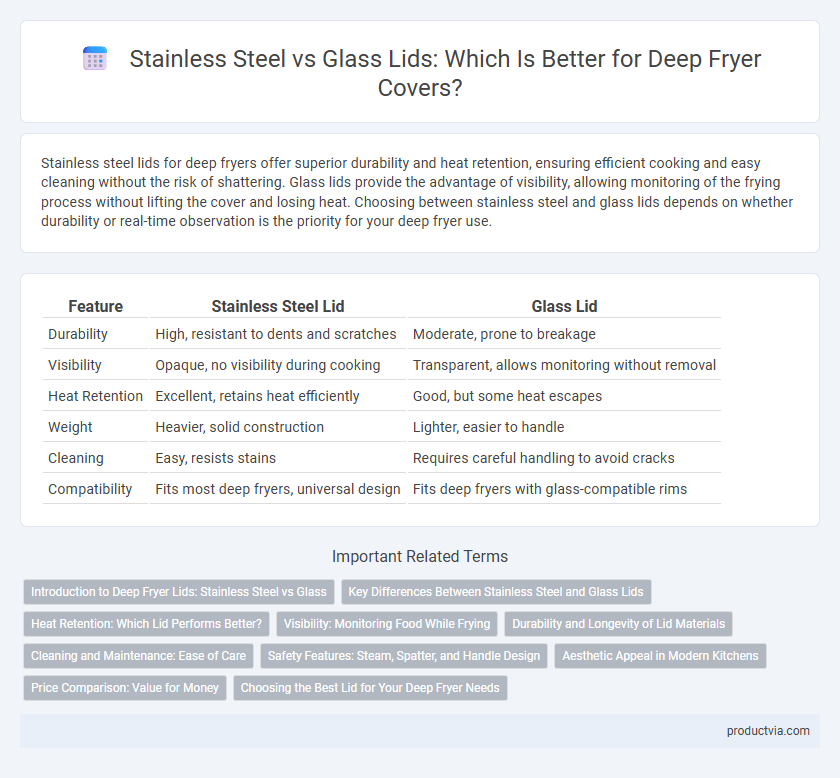 Stainless Steel vs Glass Lids: Which Is Better for Deep Fryer Covers?
