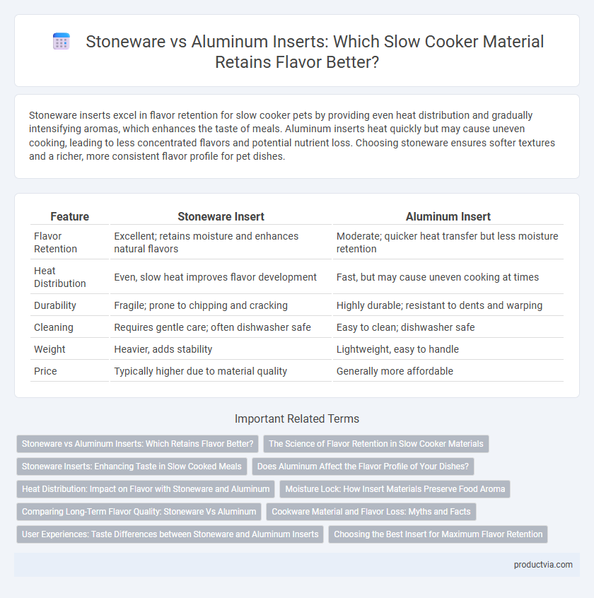 Stoneware vs Aluminum Inserts: Which Slow Cooker Material Retains Flavor Better?