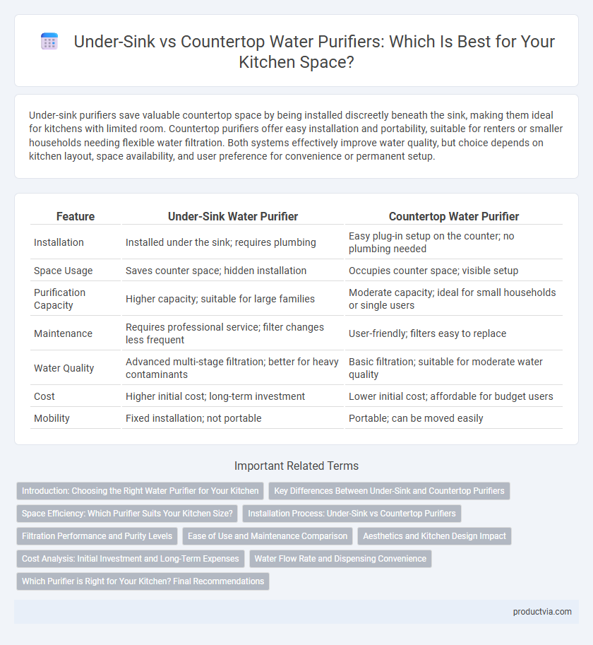 Under-Sink vs Countertop Water Purifiers: Which Is Best for Your Kitchen Space?