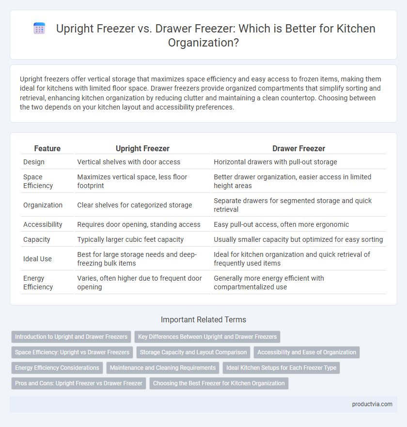 Upright Freezer vs. Drawer Freezer: Which is Better for Kitchen Organization?