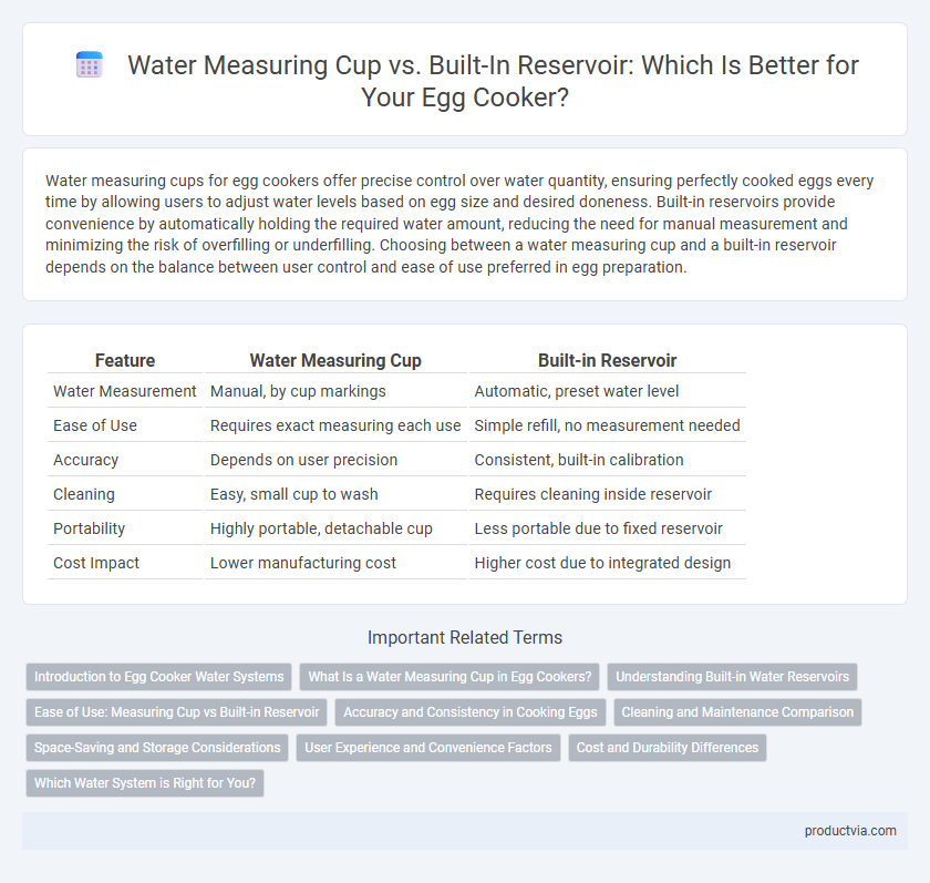 Water Measuring Cup vs. Built-In Reservoir: Which Is Better for Your Egg Cooker?