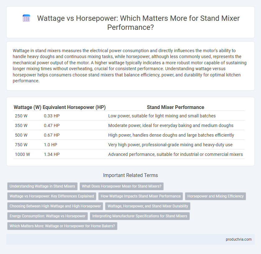 Wattage vs Horsepower: Which Matters More for Stand Mixer Performance?