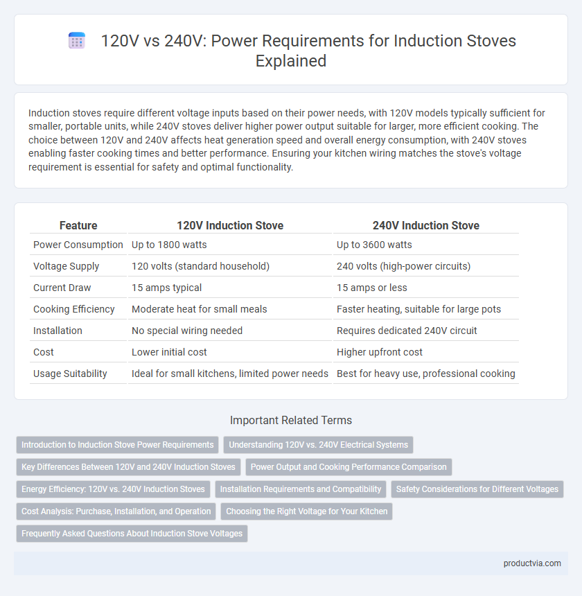 120V vs 240V: Power Requirements for Induction Stoves Explained