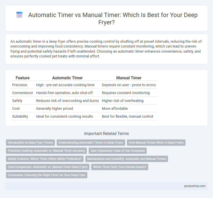 Automatic Timer vs Manual Timer: Which Is Best for Your Deep Fryer?
