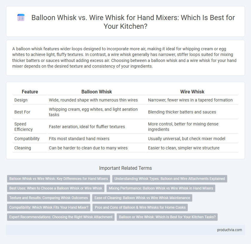 Balloon Whisk vs. Wire Whisk for Hand Mixers: Which Is Best for Your Kitchen?