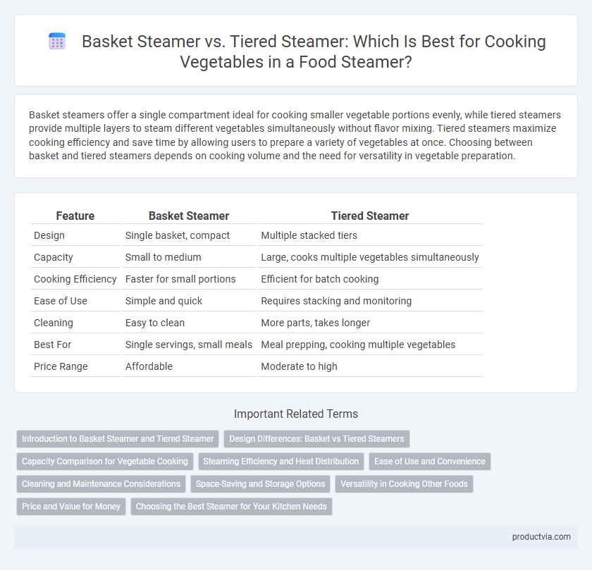 Basket Steamer vs. Tiered Steamer: Which Is Best for Cooking Vegetables in a Food Steamer?