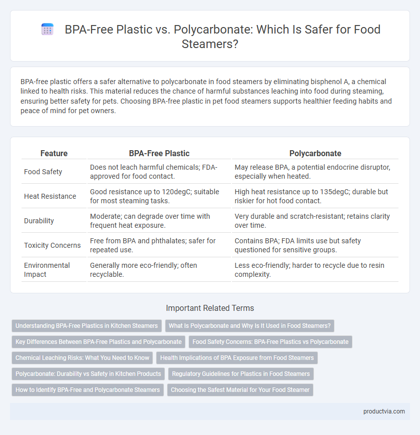 BPA-Free Plastic vs. Polycarbonate: Which Is Safer for Food Steamers?