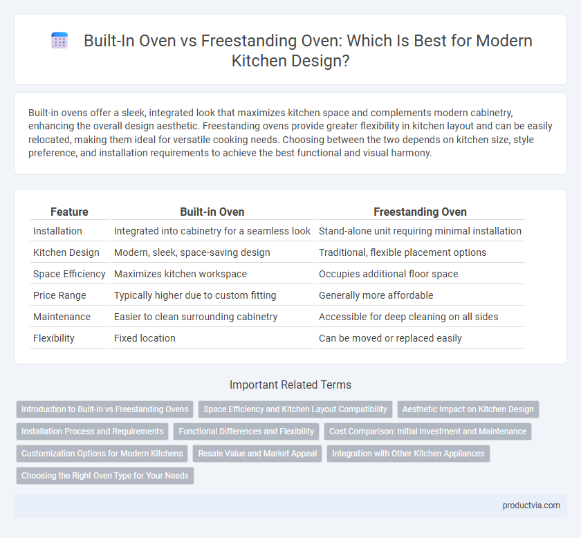 Built-In Oven vs Freestanding Oven: Which Is Best for Modern Kitchen Design?