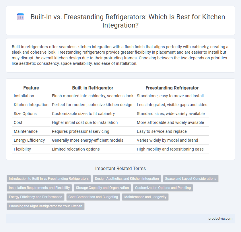 Built-In vs. Freestanding Refrigerators: Which Is Best for Kitchen Integration?