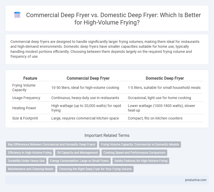 Commercial Deep Fryer vs. Domestic Deep Fryer: Which Is Better for High-Volume Frying?