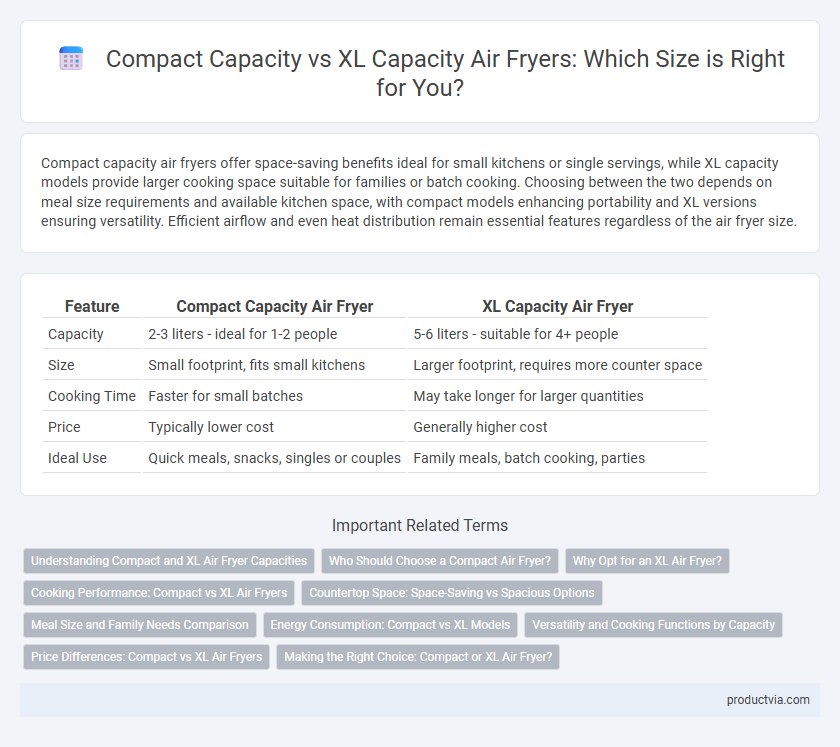 Compact Capacity vs XL Capacity Air Fryers: Which Size is Right for You?