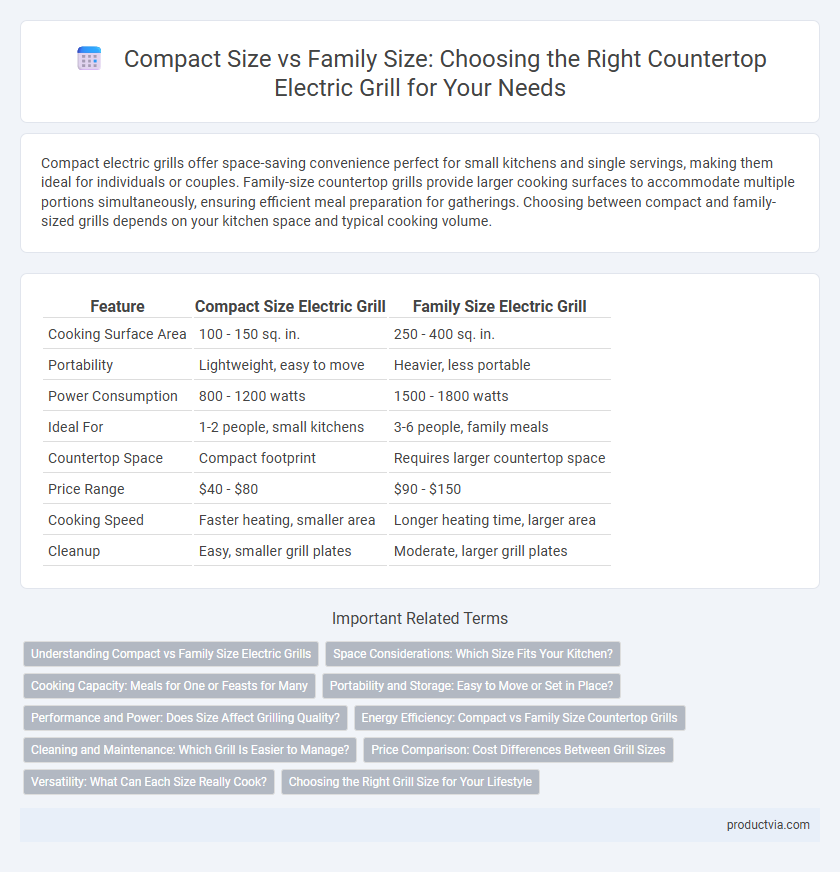 Compact Size vs Family Size: Choosing the Right Countertop Electric Grill for Your Needs