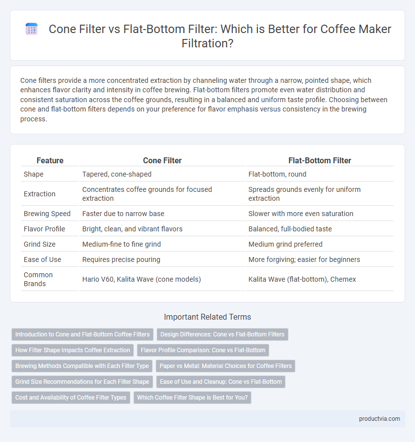 Cone Filter vs Flat-Bottom Filter: Which is Better for Coffee Maker Filtration?
