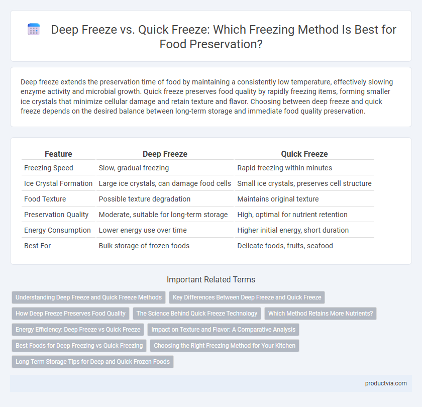 Deep Freeze vs. Quick Freeze: Which Freezing Method Is Best for Food Preservation?